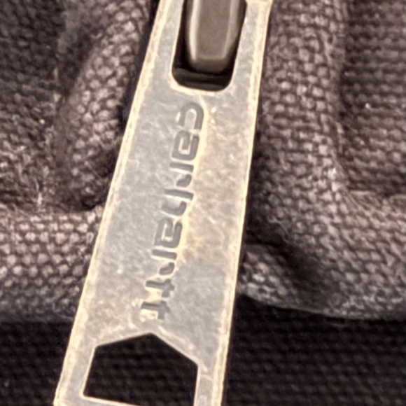 Carhartt Men’s Loose Fit Washed Duck Sherpa Lined Mock Neck Brown Vest M - Picture 7 of 14